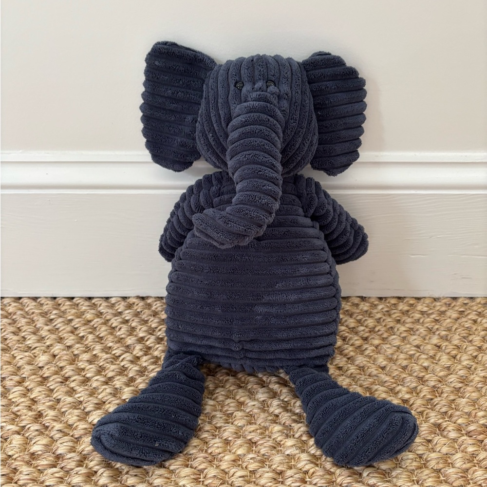 Jellycat corduroy blue elephant